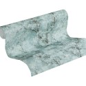 Papeldecor|Tapete modernes grünes Blumenmuster, blühende Bäume|Tapeten