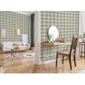 Papeldecor|Papier Peint carrelage marocain gris crème|Papier Peint