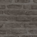 Papeldecor|Papier Peint brique noire reliefs|Imitation Brique