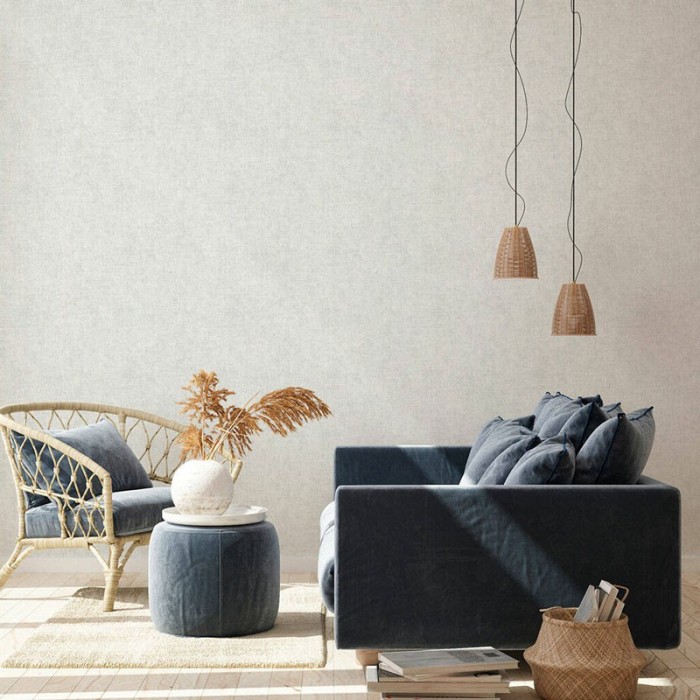 Papeldecor|Tapete Effekt Wand in Weiß und Grau|Tapeten