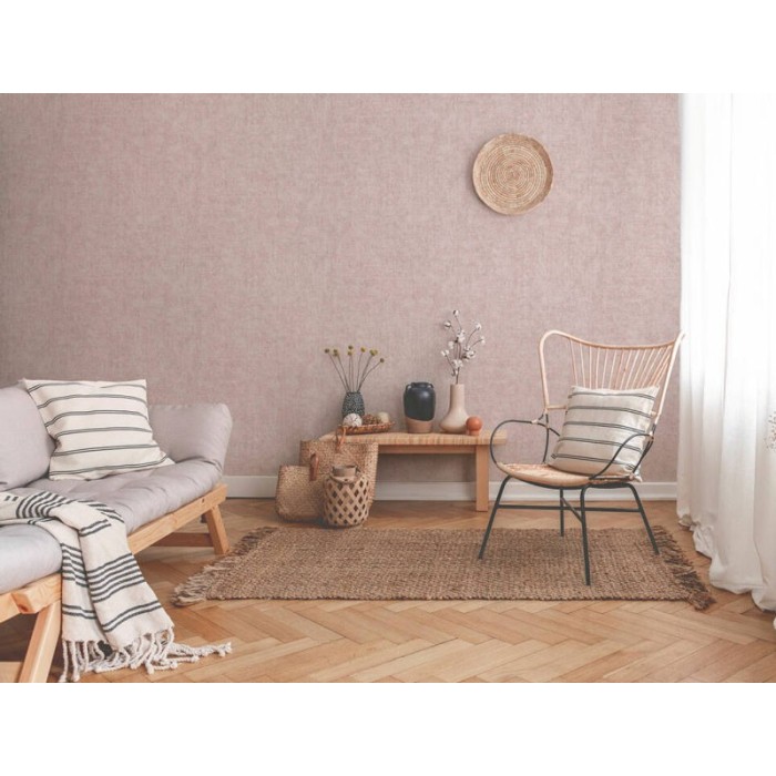 Papeldecor|Papier Peint effet mur rose pastel|Papier Peint