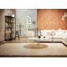 Papeldecor|Wallpaper geometric white and gold concrete|Wallpaper