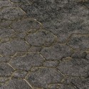 Papeldecor|Tapete geometrisch schwarzer und goldener Beton|Tapeten