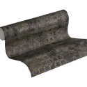 Papeldecor|Black and gold geometric concrete wallpaper|Wallpaper