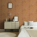 Papeldecor|Wallpaper orange wall effect with golden shine|Wallpaper