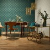 Papeldecor|Wallpaper modern Art Deco metallic silver white|Wallpaper
