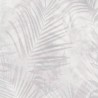 As Creation|Tropical jungle plants wallpaper white and grey|Wallpaper