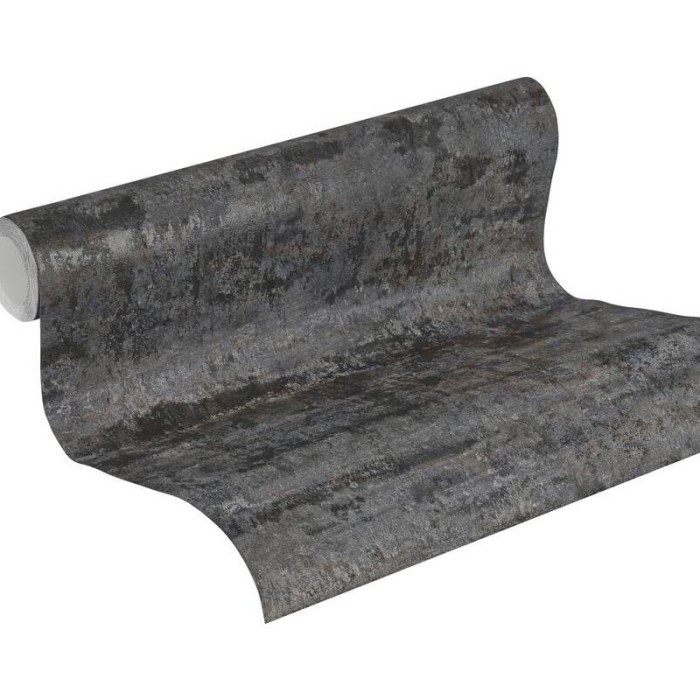 As Creation|Papel pintado negro estilo industrial efecto pared|Industrial