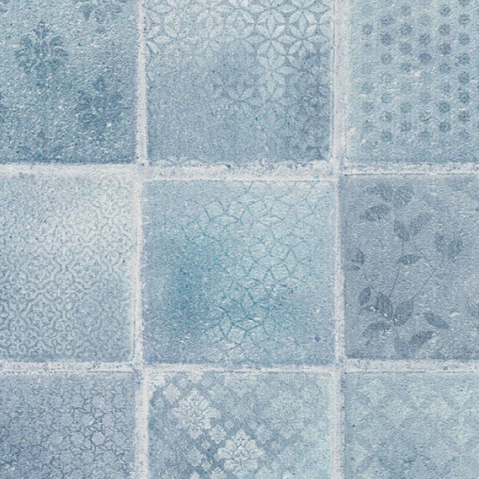 Papel pintado azulejos tonos gris beige -  220-2269