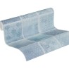 Papeldecor|Papier Peint carreaux tons gris beige|Papier Peint