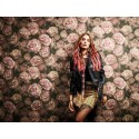 Papeldecor|Papier Peint floral avec des roses et des dahlias|Papier Peint