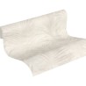 Papeldecor|Papier Peint plantes tropicales blanc et beige|Papier Peint