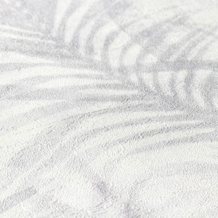 Papeldecor|Papel pintado plantas selvátivas blanco y gris|Papel Pintado