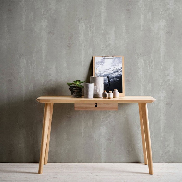 Papeldecor|Papel pintado efecto cemento gris claro|Papel Pintado