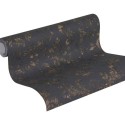 Papeldecor|Papel pintado damasco negro y dorado metalizado|Papel Pintado
