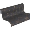Papeldecor|Papel pintado damasco negro y dorado metalizado|Papel Pintado