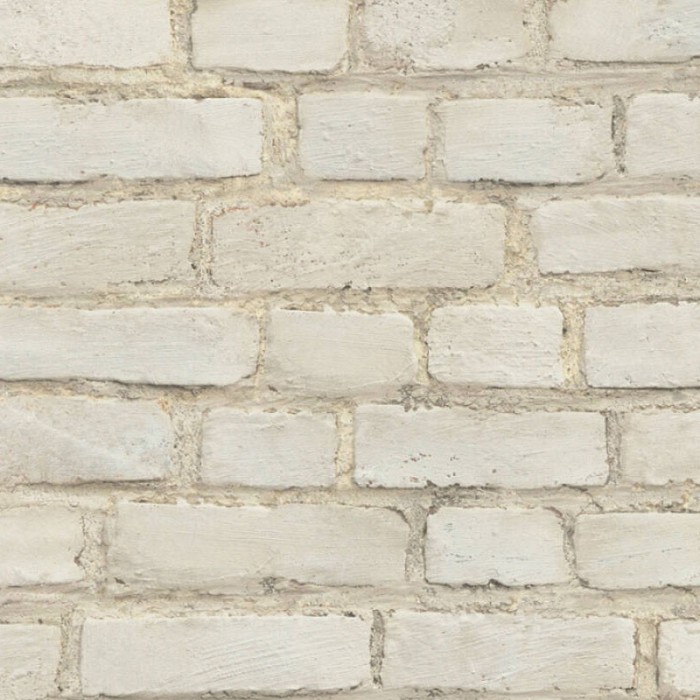 Papel pintado ladrillo blanco rustico -  220-2288