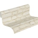 Papel pintado ladrillo blanco rustico -  220-2288