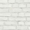 Papeldecor|Wallpaper white brick embossing|Brick Imitation