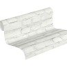 Papeldecor|Wallpaper white brick embossing|Brick Imitation