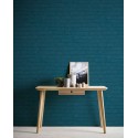 Papeldecor|Tapete blaue rustikale Ziegelmalerei|Ziegelimitat