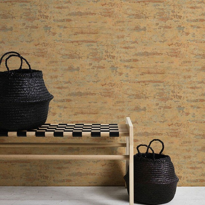 Papeldecor|Chipped industrial rust-style wallpaper|Wallpaper