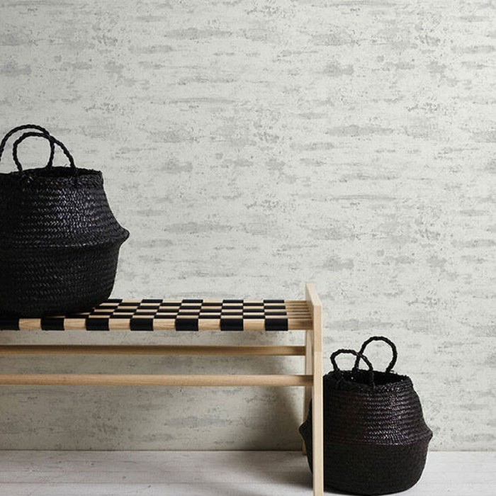 Papeldecor|Tapete abgeblättert weiß, im Industrie-Stil|Tapeten