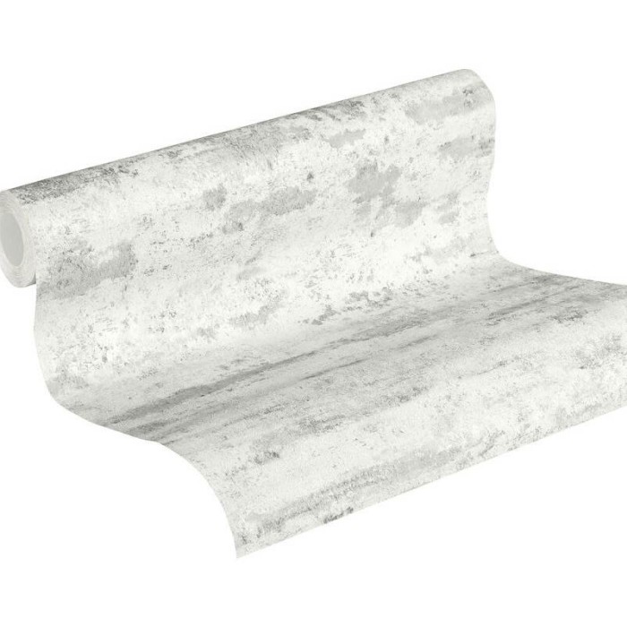 Papeldecor|Tapete abgeblättert weiß, im Industrie-Stil|Tapeten