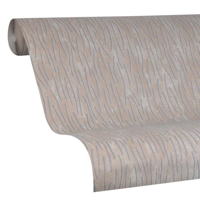 Papel pintado moderno tonos beige gris polvo cuarzo brillante - Marburg Memento 32007