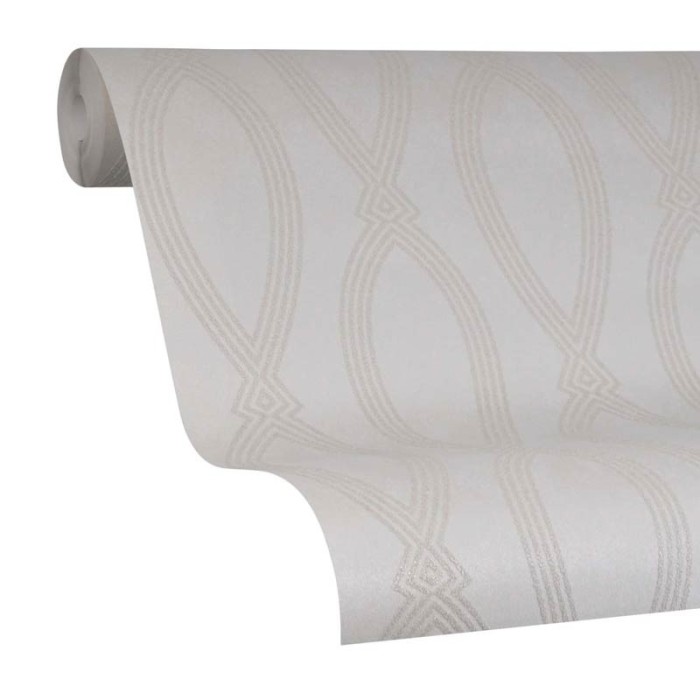 Marburg|Elegant geometric relief wallpaper in white|Wallpaper