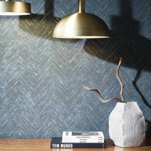 Marburg|Modern zigzag striped wallpaper in grey|Wallpaper