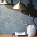 Marburg|Papier peint imitation mur rayures zigzag|Papier Peint