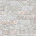 Papeldecor|Tapete hellgraue industrielle Ziegel|Ziegelimitat