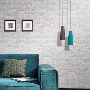 Papeldecor|Tapete hellbrauner Klinker|Ziegelimitat 2