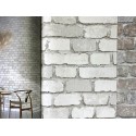 Papeldecor|Wallpaper white industrial brick|Brick Imitation