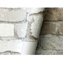 Papeldecor|Tapete weißer Industrieziegel|Ziegelimitat