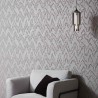 Papeldecor|Papier peint décoratif gris moderne avec rayures zigzag ethniques|Papier Peint