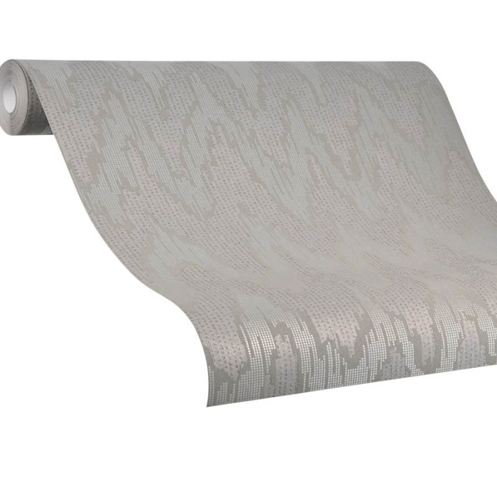 Papeldecor|Papel pintado decorativo gris moderno con rayas zigzag estilo étnico|Papel Pintado