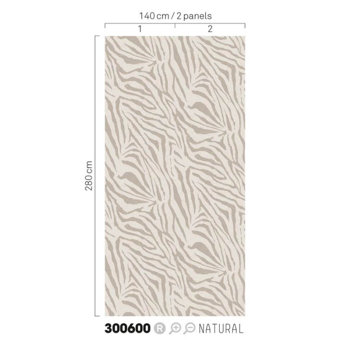 Eijffinger|Mural pared étnico piel de cebra beige|Murales de Pared