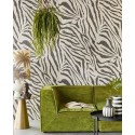 Eijffinger|Mural pared étnico piel de cebra blanco negro|Murales de Pared