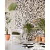 Eijffinger|Papier peint panoramique ethnique peau de zèbre noir blanc|Panoramiques