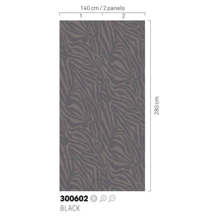 Mural pared étnico piel de cebra - Eijffinger Skin 300602