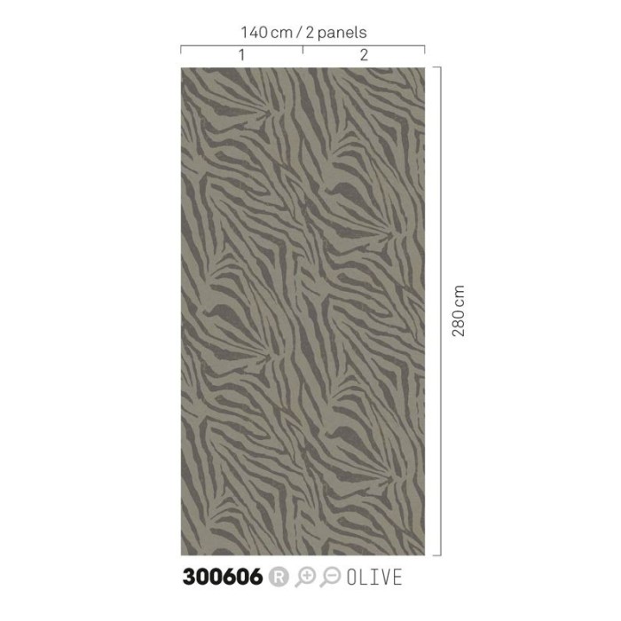 Mural pared étnico piel de cebra naranja negro - Eijffinger Skin 300606