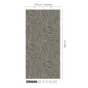 Eijffinger|Wandbild ethnisch Zebrahaut orange schwarz|Wandbild