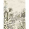 Eijffinger|Wall mural African jungle with giraffes and zebras|Wallmurals