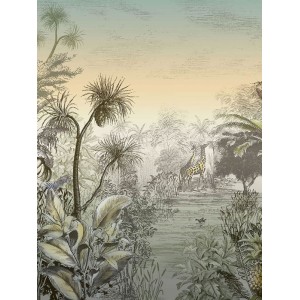 Eijffinger|Wandbild afrikanische Landschaft mit Fauna|Wandbild 2