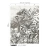Eijffinger|Papier peint panoramique jungle noir blanc avec tigre|Panoramiques