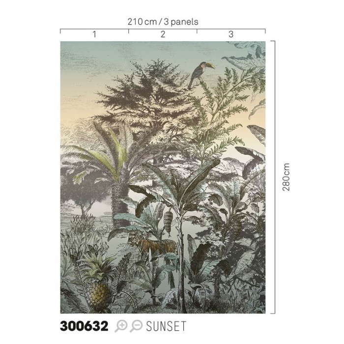 Eijffinger|Wall mural jungle safari|Wallmurals