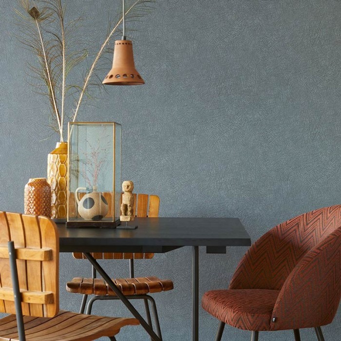 Eijffinger|Dark blue elephant skin wallpaper|Skin Imitation