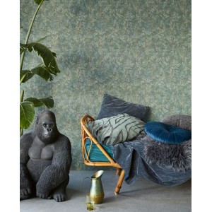 Rasch|Papier peint imitation cuir bleu|Imitation Peau 2